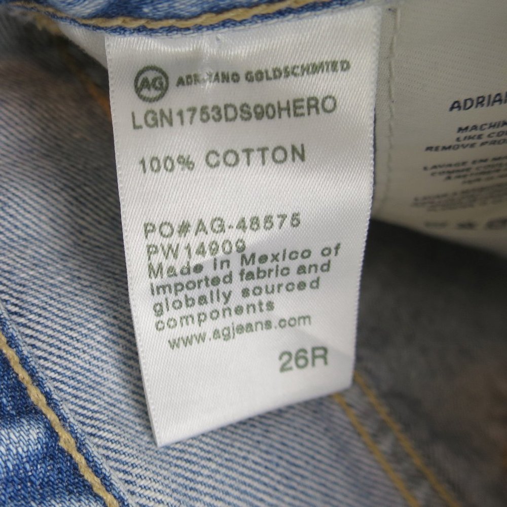 AG The Isabelle High-Rise Straight Crop Raw Hem 26 - Picture 8 of 14